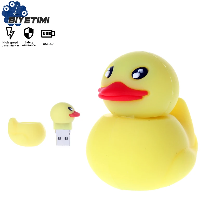 

Usb-флеш-накопитель Силиконовая форма утки Biyetimi, 64 ГБ, 32 ГБ, 16 ГБ