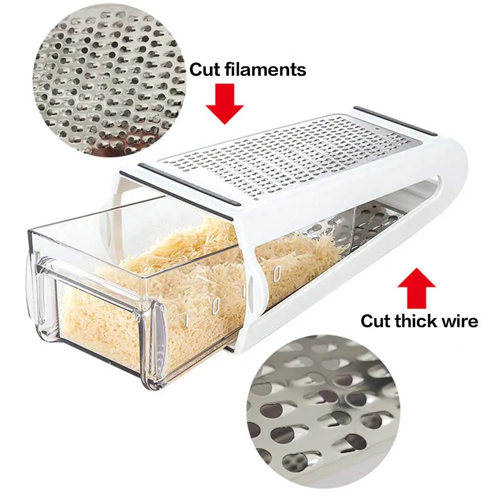 

Potato Double-sided Grater Stainless Steel Grater Kitchen Supplies for Cheese Vegetables