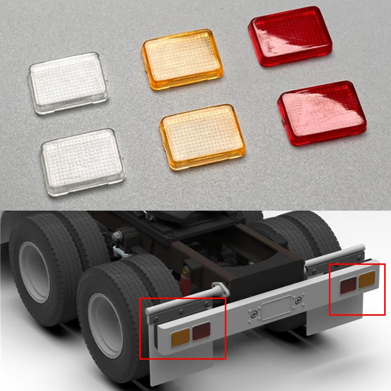 1 комплект пластиковый контейнер светильник для 1/14 Tamiya RC Truck Car King Hauler 56344 56301