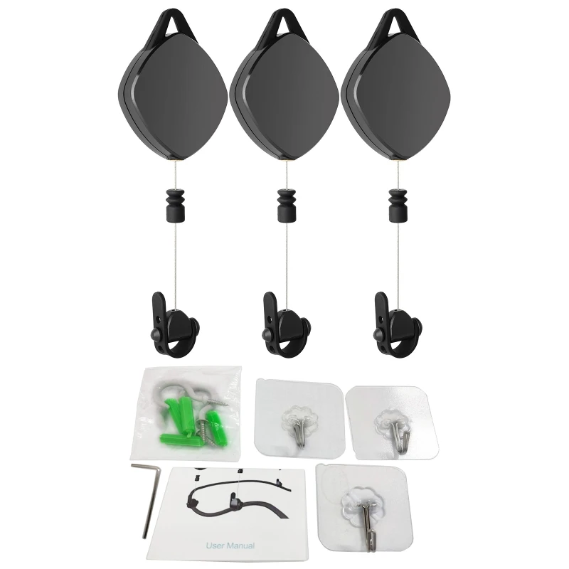 

3/6pcs Silent VR Cable Management Pulley System for HTC Vive Rift S PS Windows VR Accessories 오큘러스 퀘스트2 키위그립 오큘러스 퀘스트2 거치대