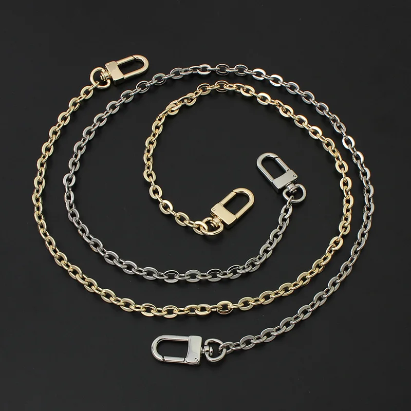 6.5mm Metal Replacement Bag Chain 60/70/100/110/120/130cm Women Shoulder Strap for Bags Replace Crossbody Chain Bag Accessories