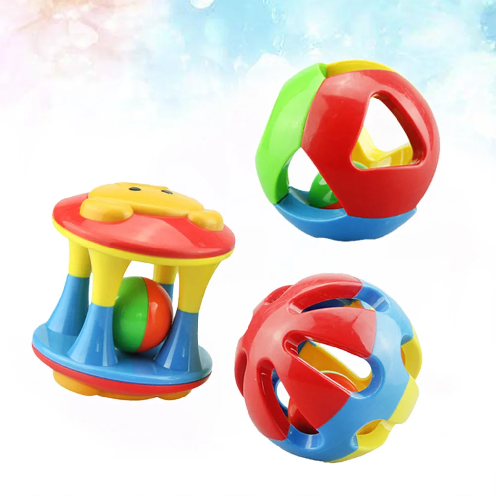 

3pcs Parrot Bird Teether Ball Chewing Toy Parrot Cage Accessories for Cockatiel Parakeet Parrotlet
