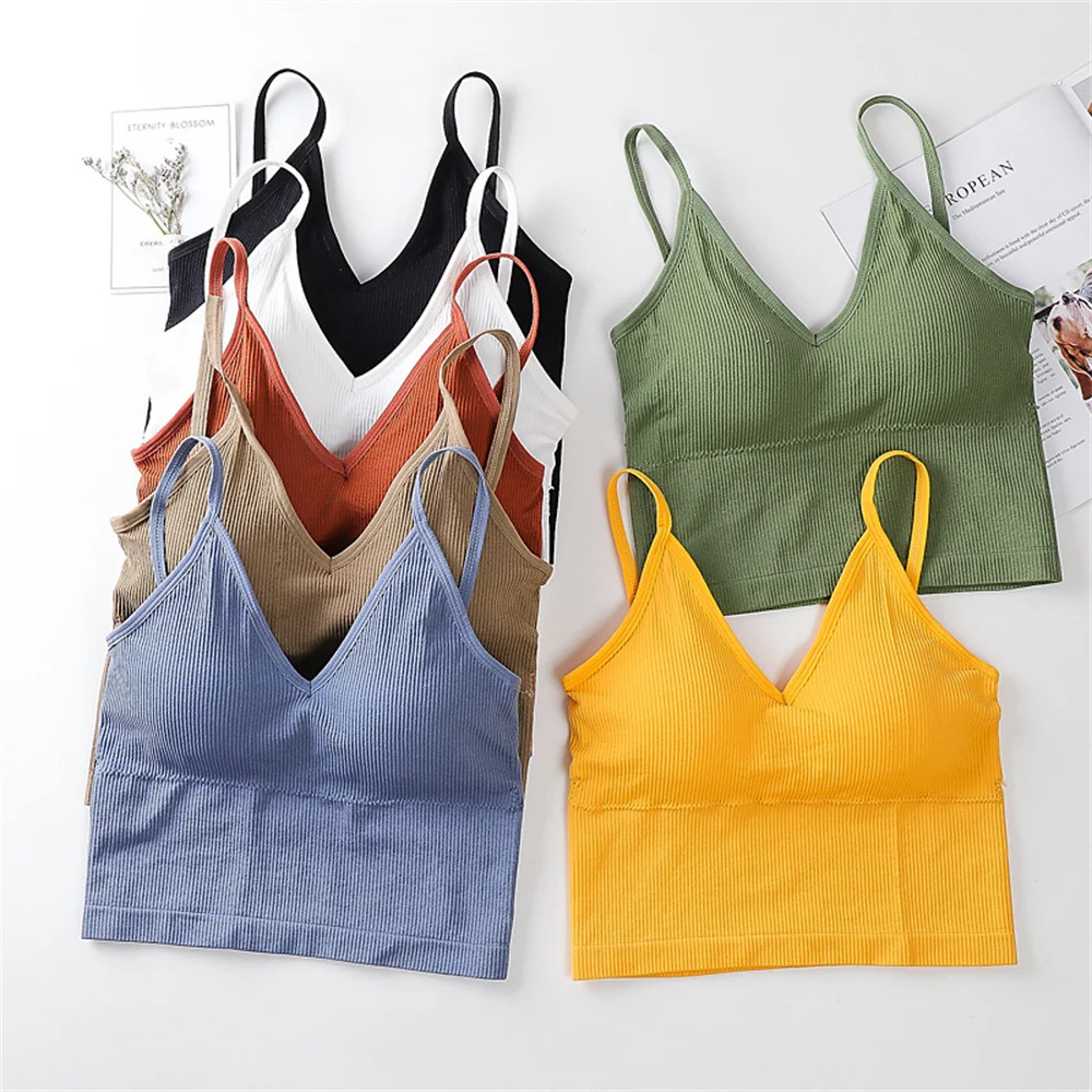 

Women Push Up Seamless Sports Bra Workout Sport Top Crop Fitness Active Wear Yoga Gym Brassiere Sportswear