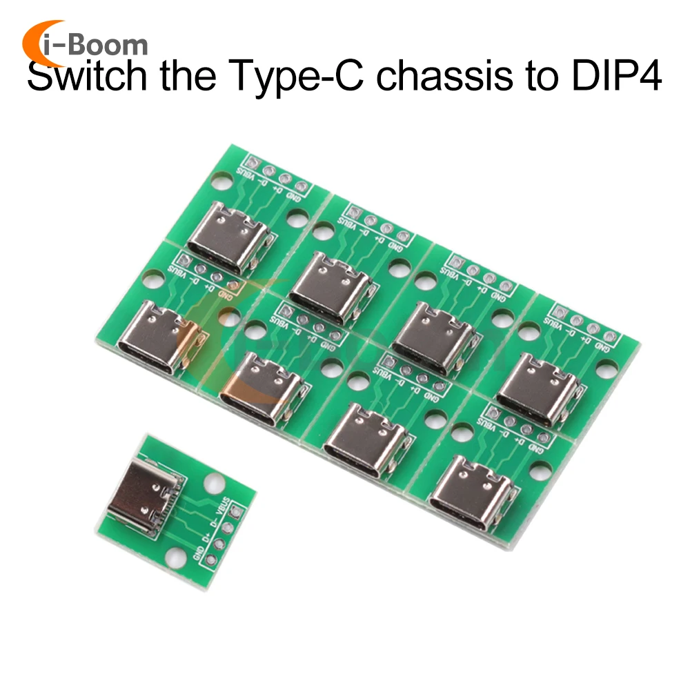 

5 шт./10 шт. гнездовой разъем Type-C со штырьковым разъемом USB Type-C разрывная плата для преобразования печатной платы M3 позиции для отверстий под винты