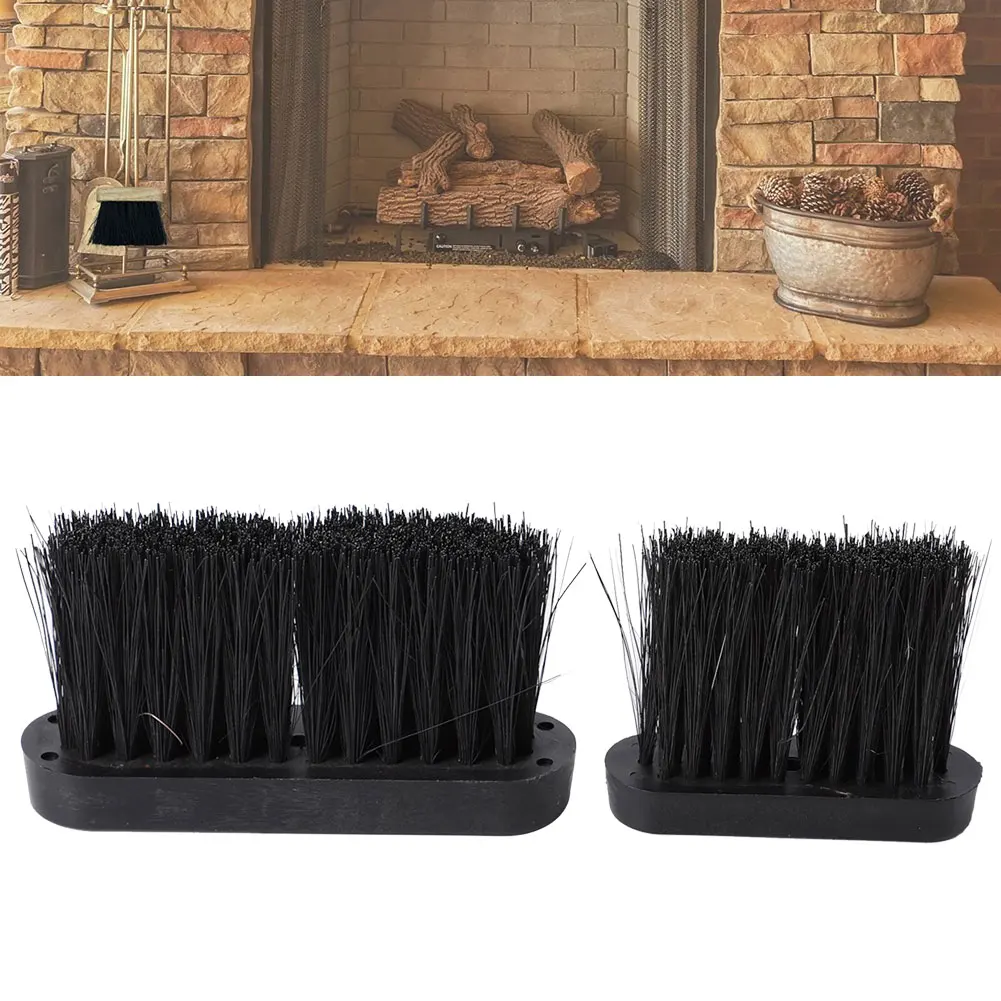 

Black Fireplace Brush Dust Brushes Plastic Handle For Chimney Dryer Pipe Fireplace Inner Wall Household Cleaning Tools