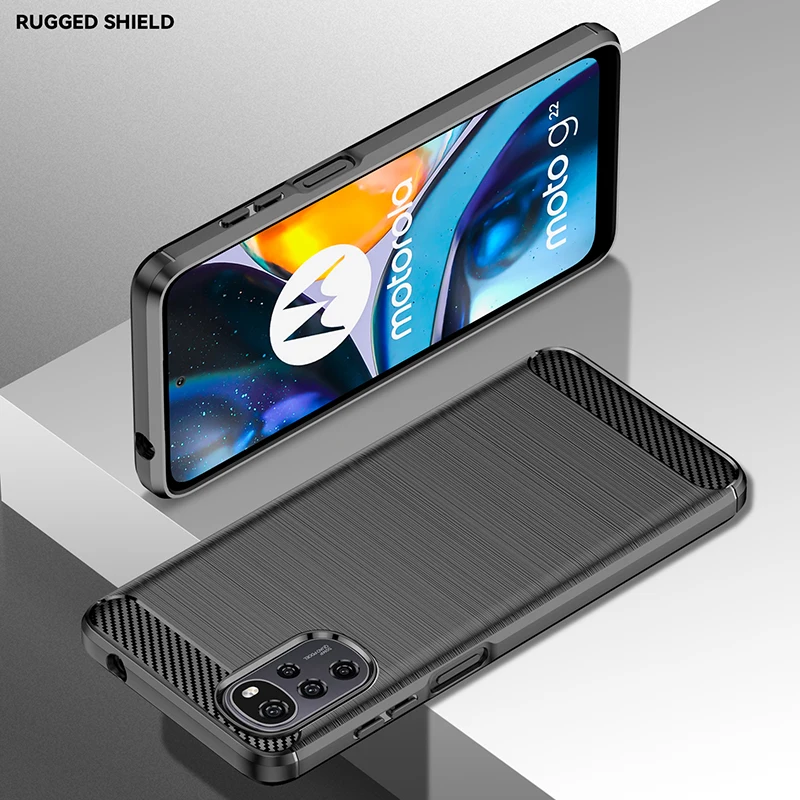 For Motorola Moto E32 Case for Motorola Moto E32 Cover Shell Fundas Capa Silicon Business Style Phone Cover for Motorola E32