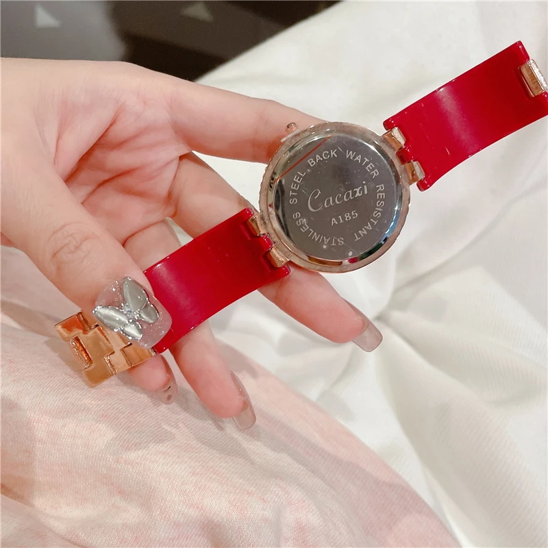 Новые роскошные женские часы Cacaxi модные золотые с браслетом наручные