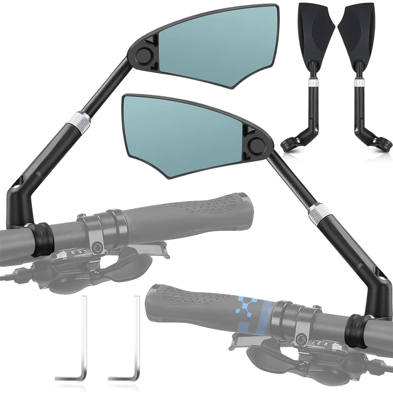 Велосипедное зеркало на руль антибликовое заднего вида для скутера аксессуары