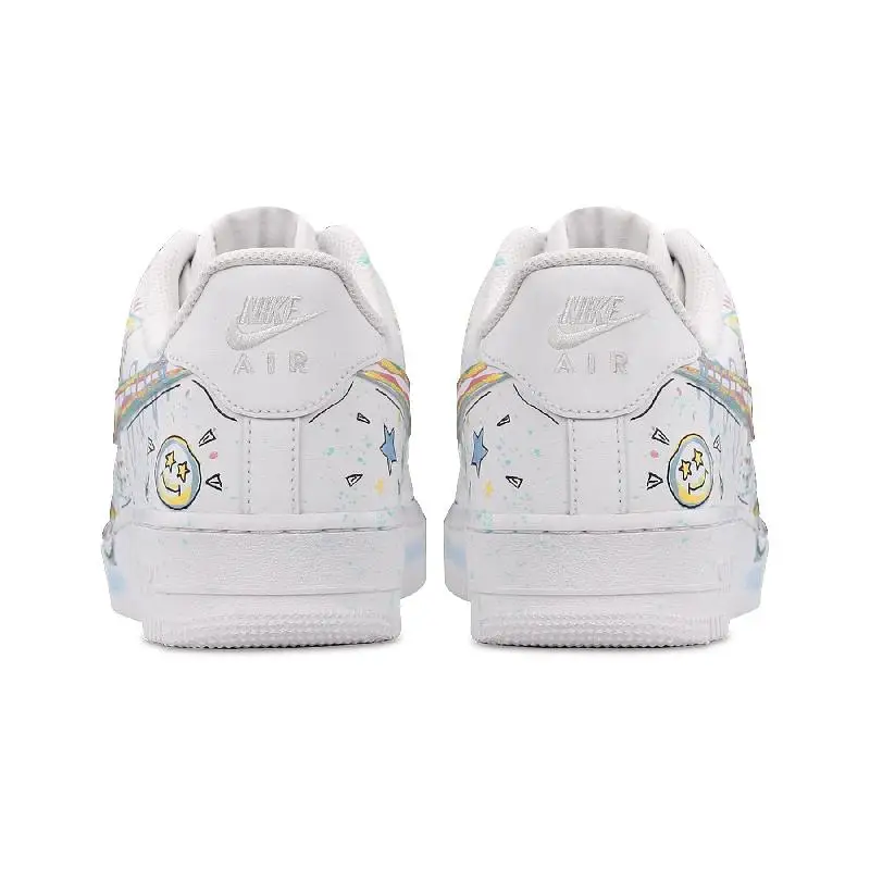 【Customize】Nike Air Force 1 Skateboarding Shoes Men Low-top White Sneakers shoes CW2288-111