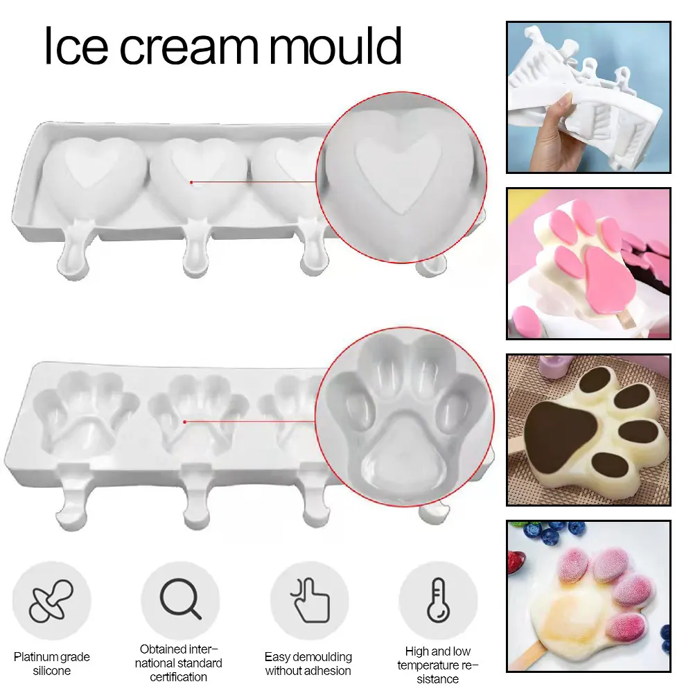 

4 шт. силиконовая форма для мороженого формы для мороженого DIY Форма для мороженого
