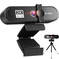 1080p webcam 2k 4k conference pc webcam with microphone autofocus usb web camera laptop mini camera with gift tripod
