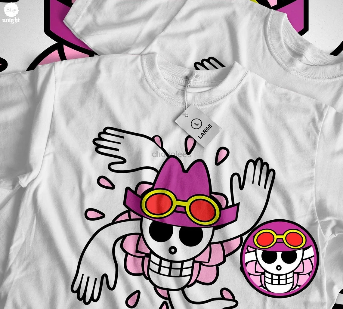 Футболка унисекс с легендарным пиратским флагом — одежда в стиле японской манги