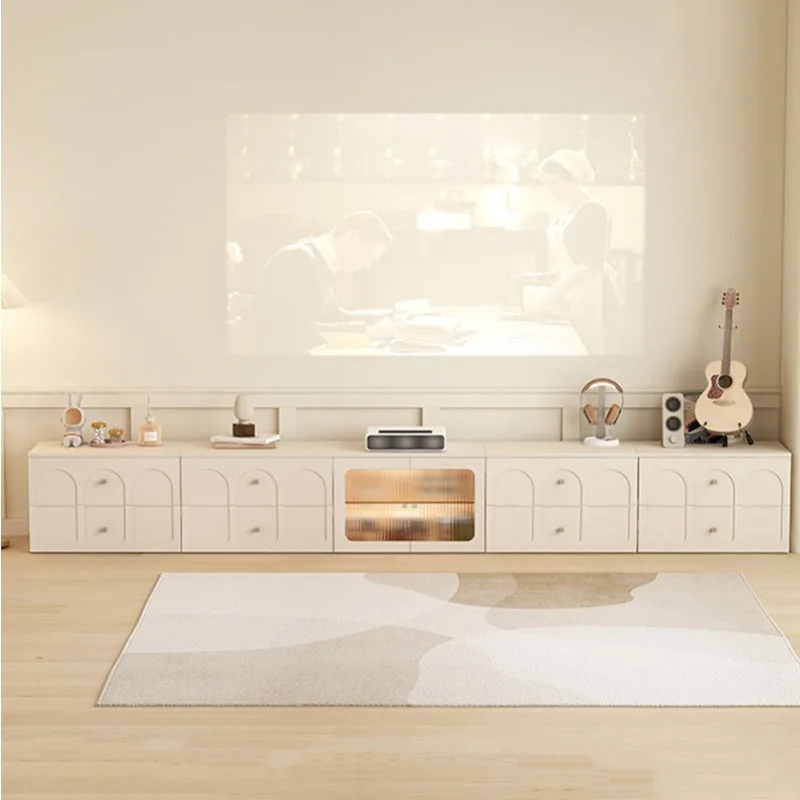 Универсальная полка для телевизора шкафчик с белым дисплеем плавающая подставка