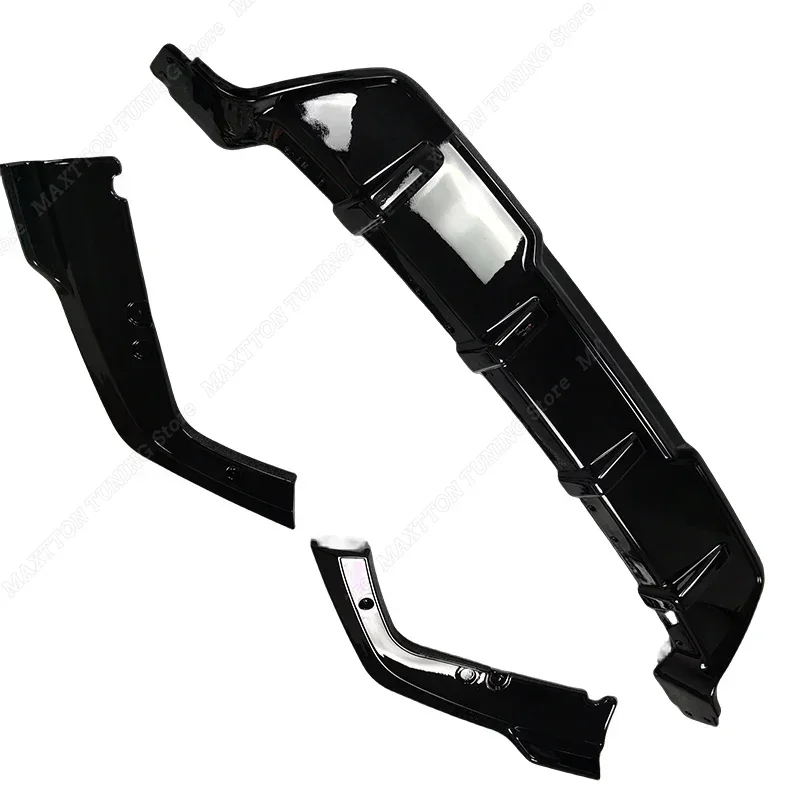 

Для BMW X6 G06 M-Pack Pre-LCI 2018-2023 Автомобильный задний бампер, диффузор, задние боковые сплиттеры, спойлер, ABS, глянцевый черный комплект кузова, тюнинг