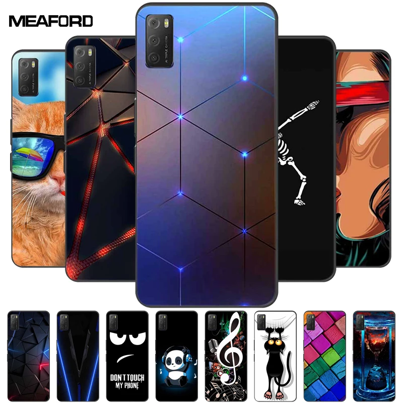 Чехлы для TCL 20E 20Y 20S 20B 20L модные мягкие силиконовые Мультяшные чехлы из ТПУ