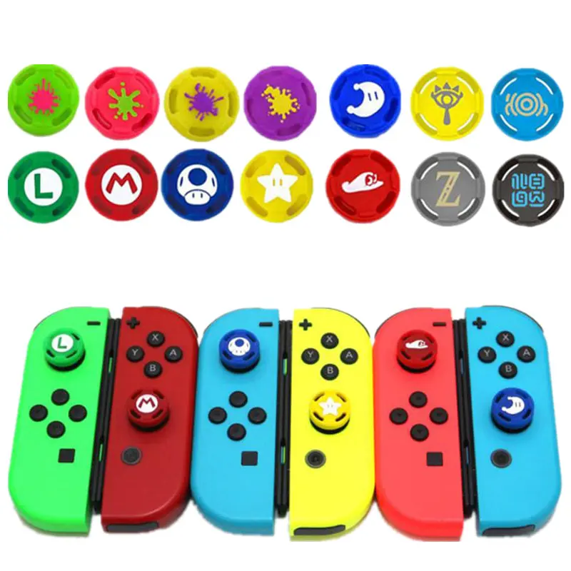500 шт. силиконовые аналоговые ручки для джойстика кепки кожух Nintendo Switch NS Oled Lite JoyCon