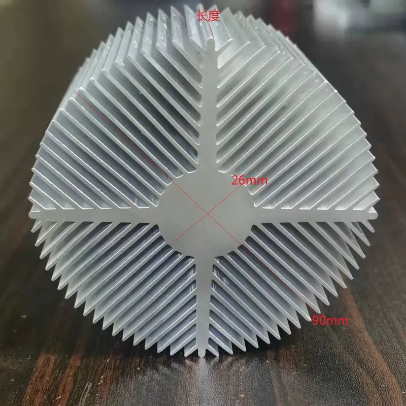 Алюминиевый круглый радиатор для охлаждения, 110x6, 2 мм