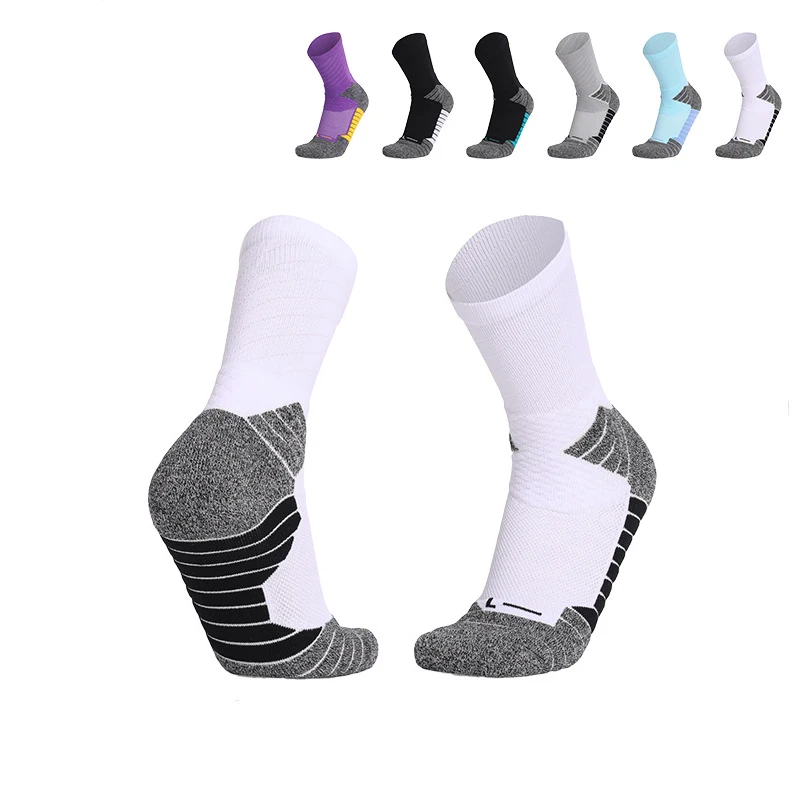 Basketball Ball Elite Basketball Socks Men Thickened Terry Socks Anti-slip Shock Absorption Reinforced Actual Combat Sports Sock