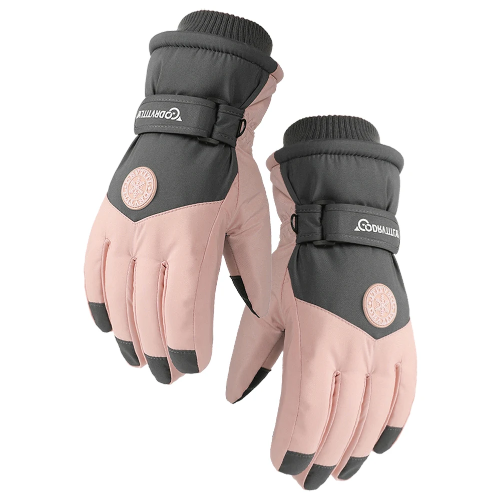 

Winter gloves for men Women snowboard ski Cycling bicycle gloves thick PU leather motorcyclist gloves Cycling Bike accessories