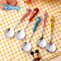 disney series cartoon stainless steel childrens spoon childrens round head spoon cute baby gift spoon