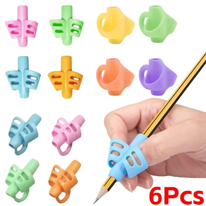 Grasp 2/3finger Gel Pen Grips Children Writing Training Corr