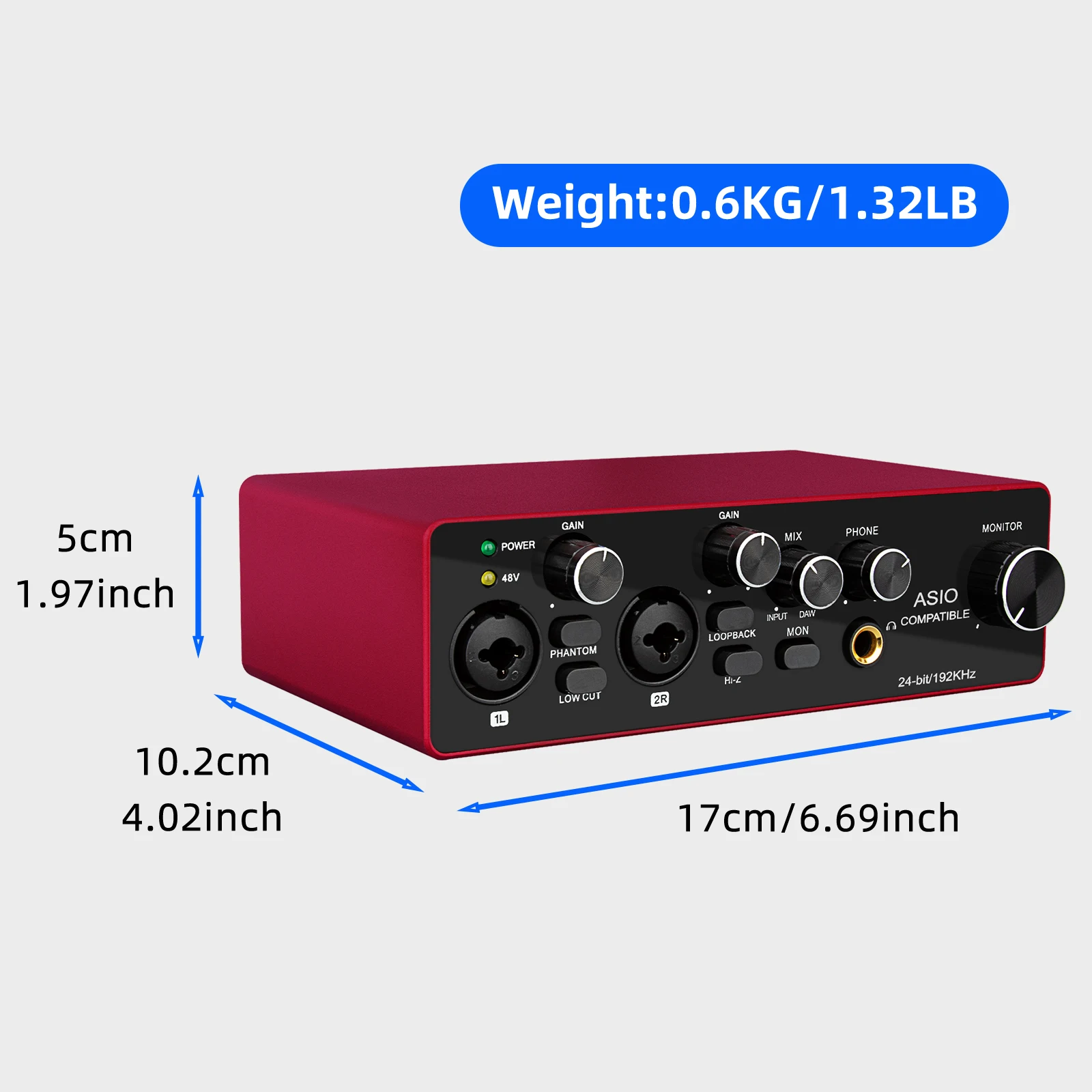 Звуковая карта RX2 Professional ASIO, 2-канальный USB-аудиоинтерфейс для живой записи (art.: 3920d7fcb6fac) - 3920d7fcb6fac