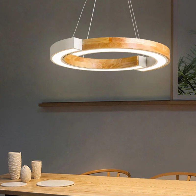 

Minimalist Pendant Light Linear Modern Round Nordic Pendant Light Living Room Furniture Lustre Moderne Indoor Lighting HX50NU