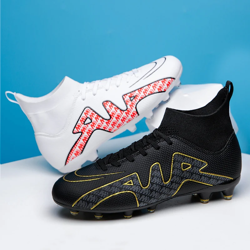 ZHENZU Size 32-45 Professional Football Boots Men Kids TF/FG Soccer Shoes Sneakers Cleats  Futsal Football Shoes for Boys Girl