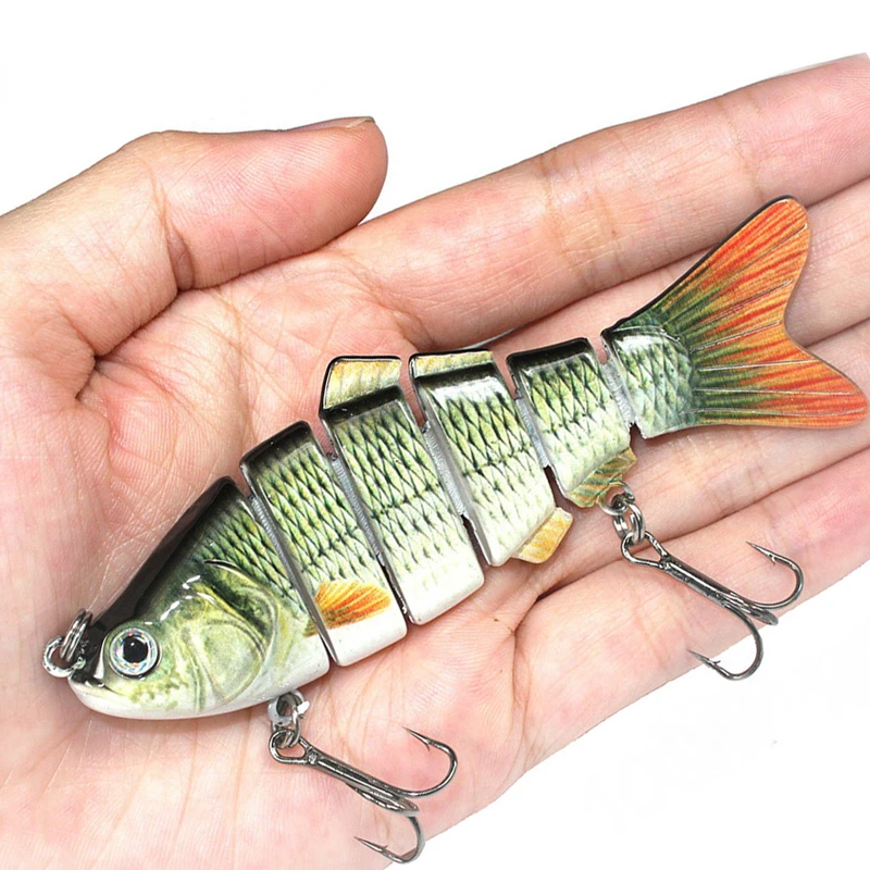 

Fishing wobbler Lifelike 6/7 Segment Swimbait Crankbait Hard Bait Slow 10cm 17g 15g Isca Artificial Lures Fishing Tackle