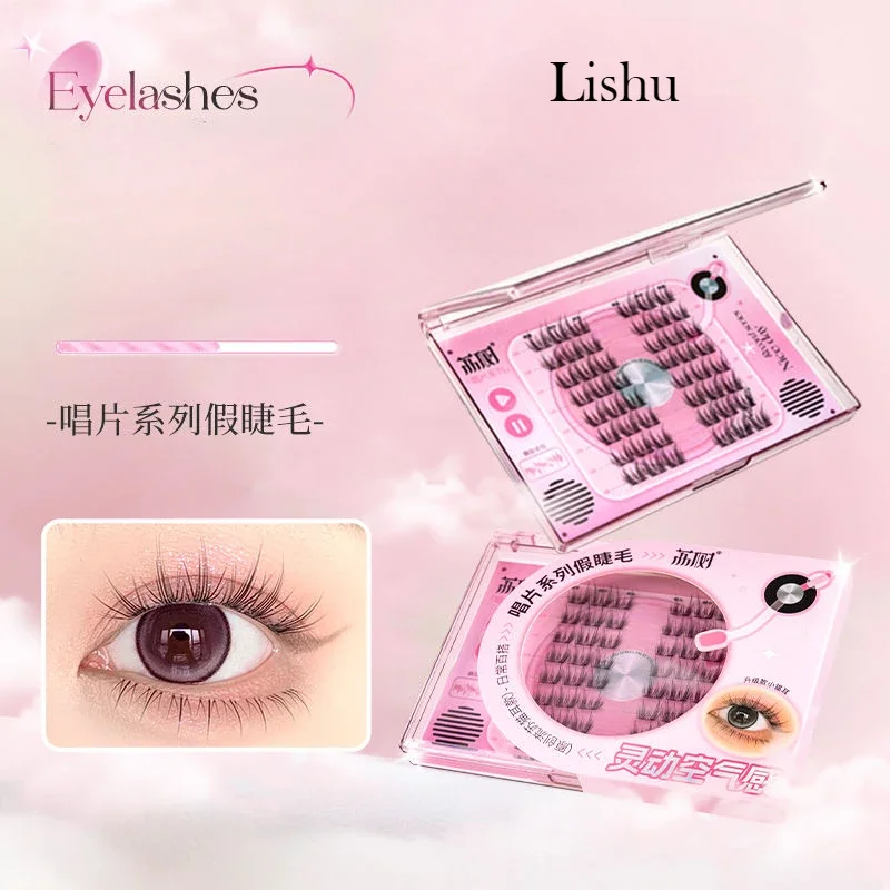 Lishu серия записей накладные ресницы кисточки кошачьи уши сказочная естественная