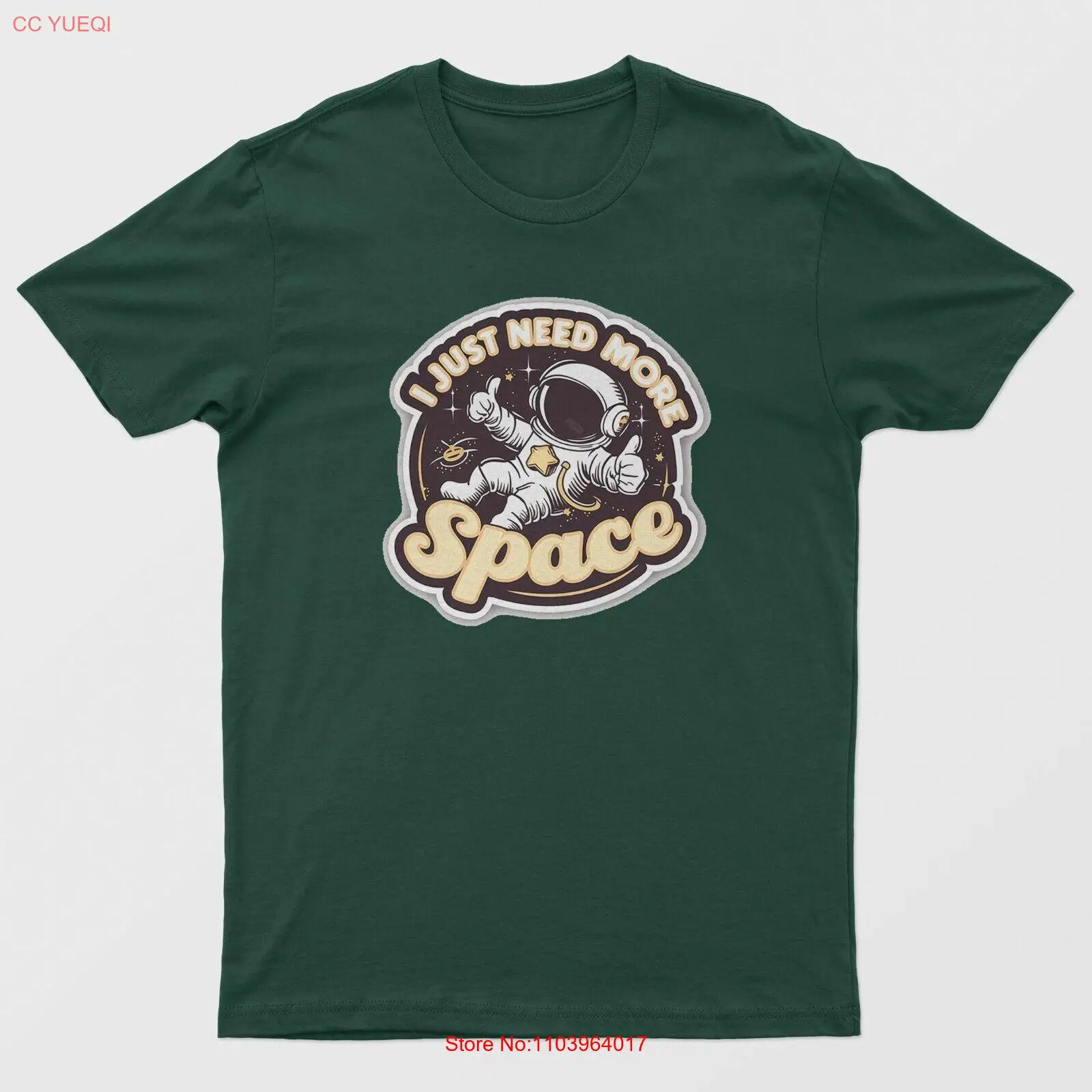 Футболка унисекс с рисунком астронавта — космическая тема повседневная и модная