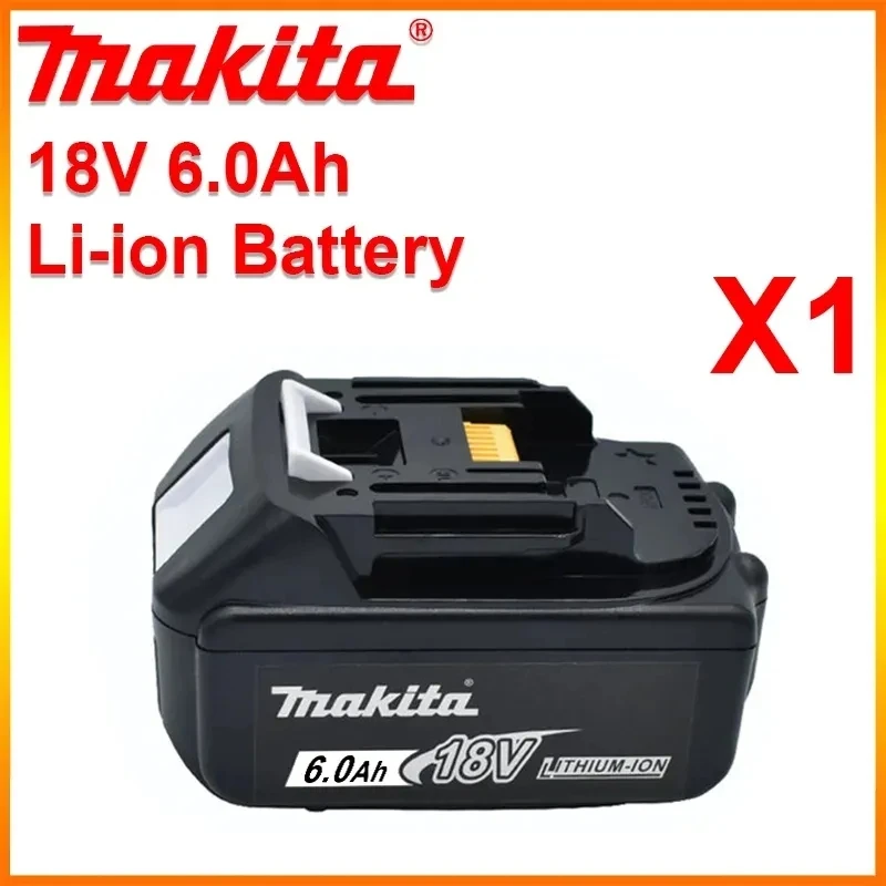 

Оригинальная батарея Makita 18 в, 6,0 а/ч, со встроенной литий-ионной заменой LXT BL1860B BL1860 BL1850 Makita, перезаряжаемая батарея для электроинструмента