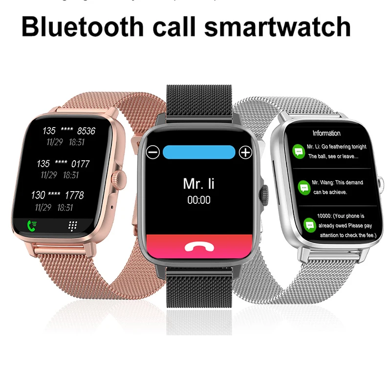 

1,9-дюймовые умные часы Nfc Bluetooth Call Man Watch с большим циферблатом Портативные для Android Спортивный монитор Роскошный оригинальный калькулятор