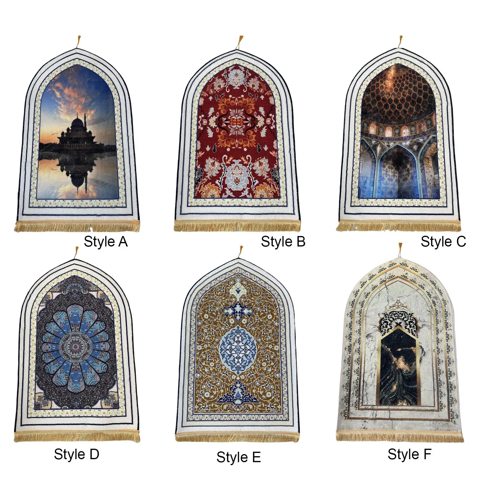 

Prayer Blanket Blanket Home Decoration Tapete with Tassel for Living Room