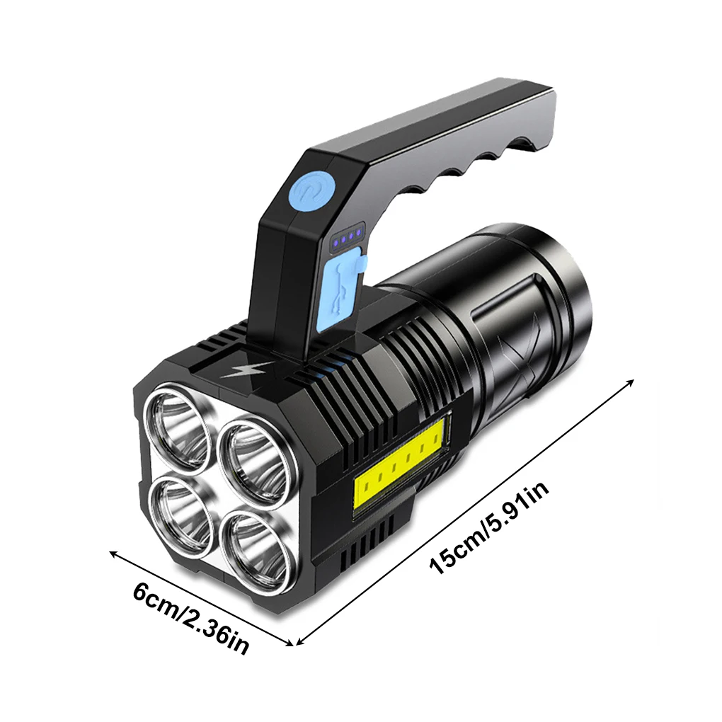 

Outdoor Waterproof Flashlight 200LM COB LED Camping Torch USB Rechargeable Portable Fishing Spotlight Camping Night Accessories
