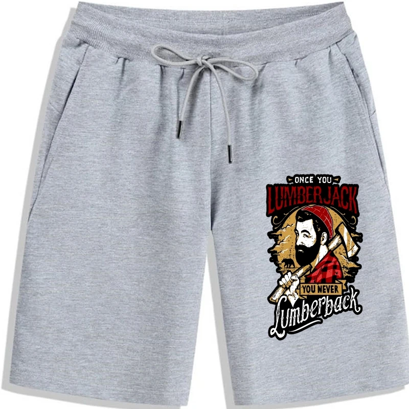 

LUMBERJACK Shorts WOOD CUTTER CHOPPER BEARD Men Shorts shorts printing Cotton summerness Men Shorts Normal