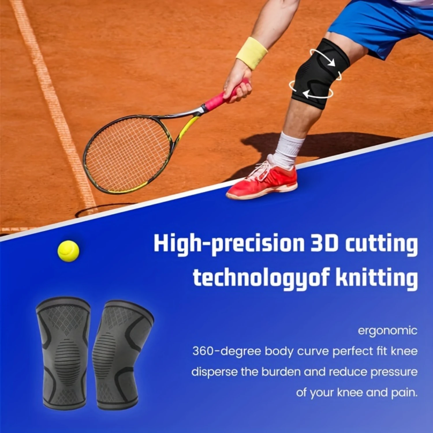 2 шт. компрессионные наколенники для мужчин и женщин от артрита бега баскетбола