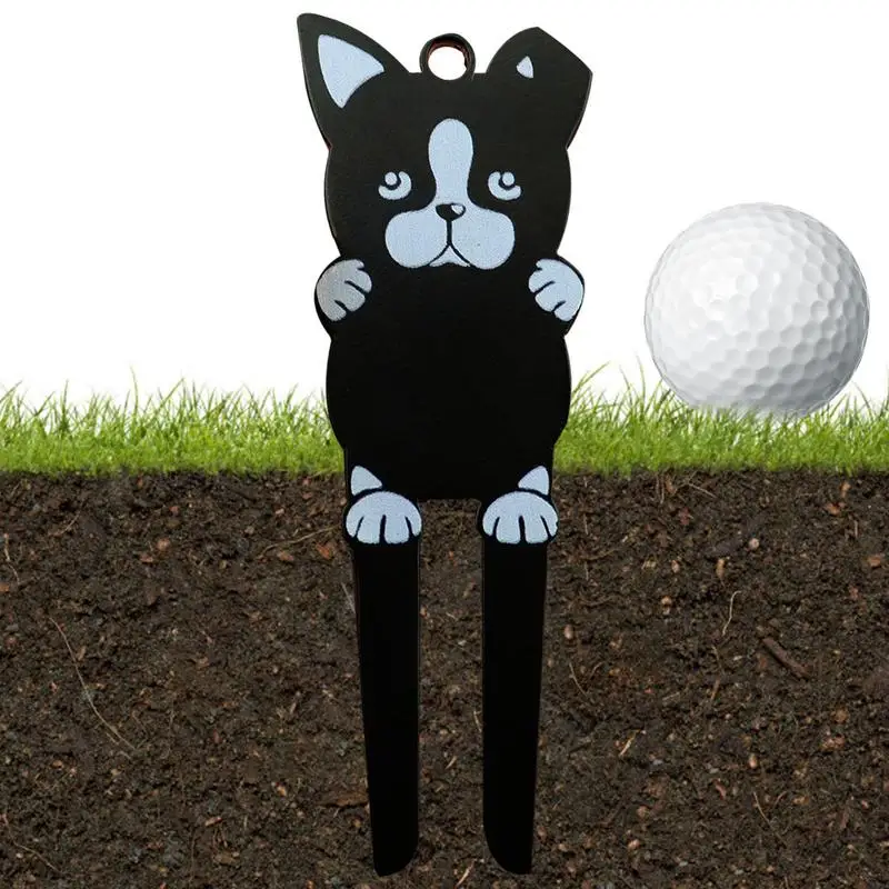 

Golf Ball Repair Marker Portable Golf Ball Repair Tool And Marker Cartoon Cat Divot Tool Wear-Resisting Solid Golf Accessory