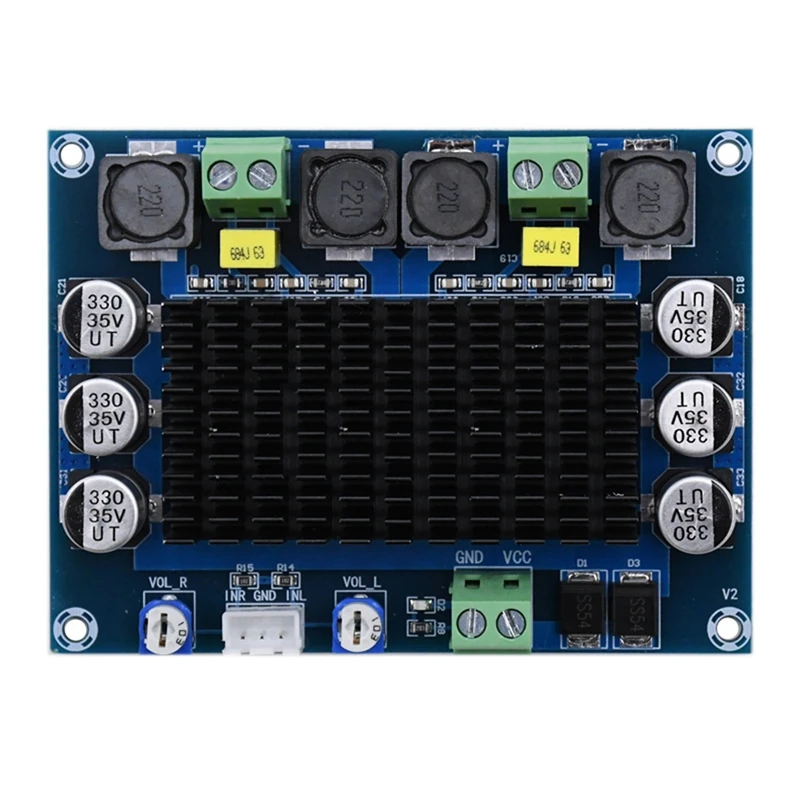 

XH-A113 Digital Power Amplifier Board TDA7498 Dual Channel Power Amplifier Board 100W+100W High Power Amplifier Module