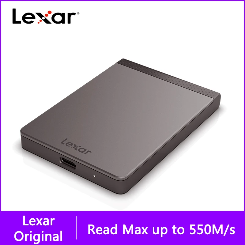 

Lexar PSSD SL200 Portable External SSD 512GB 1TB 2TB External Hard Drive USB 3.1 SSD Solid State Hard Disk for Laptop Computer