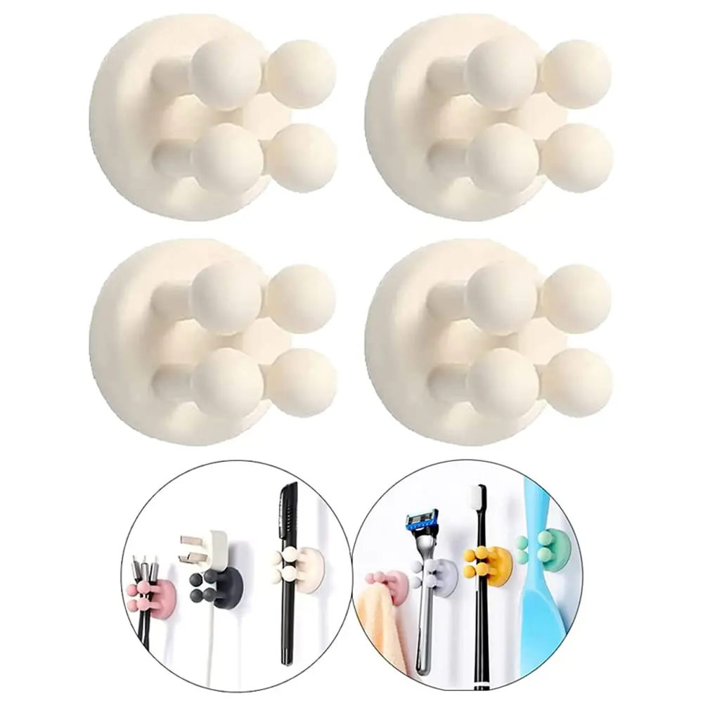 

1 шт., самоклеящаяся силиконовая вешалка для полотенец