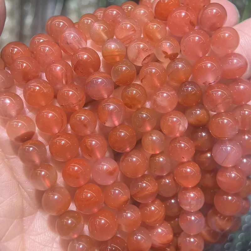 

Натуральный поплавок для льда, браслет из южно-красного агата с несколькими петлями, женский браслет из вишневого красного агата