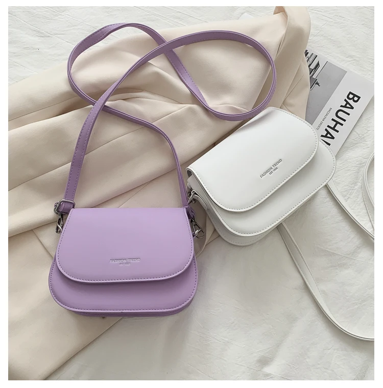 

Simple Trend Crossbody Bags for Women Solid Wild Flap Shoulder Bag Lady Designer Small Women's Handbags and Purses New Fashion