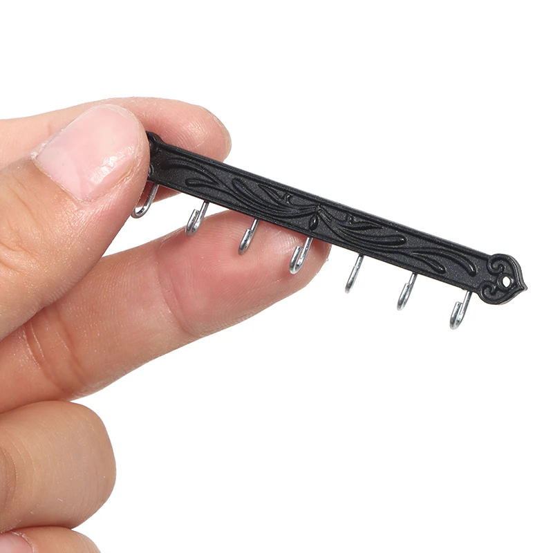 

1pc Dollhouse Miniature Clothes Coat Hook Rack Wall Hanger Suitable For Miniature Wall Hook Toys Kitchen