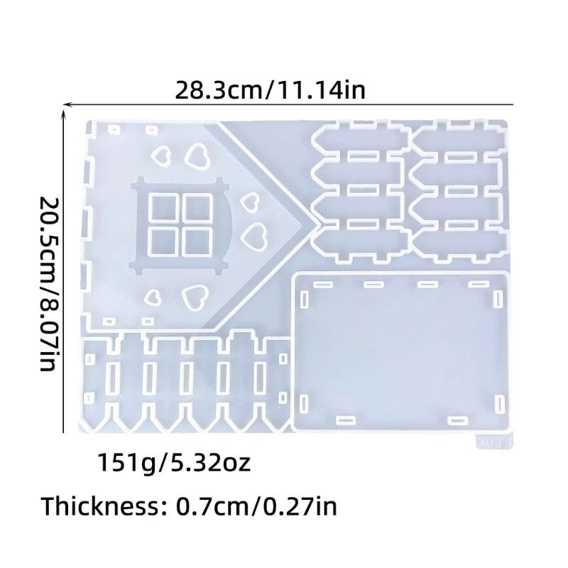 Силиконовая форма для украшения дома и забора ювелирный инструмент 40 ГБ