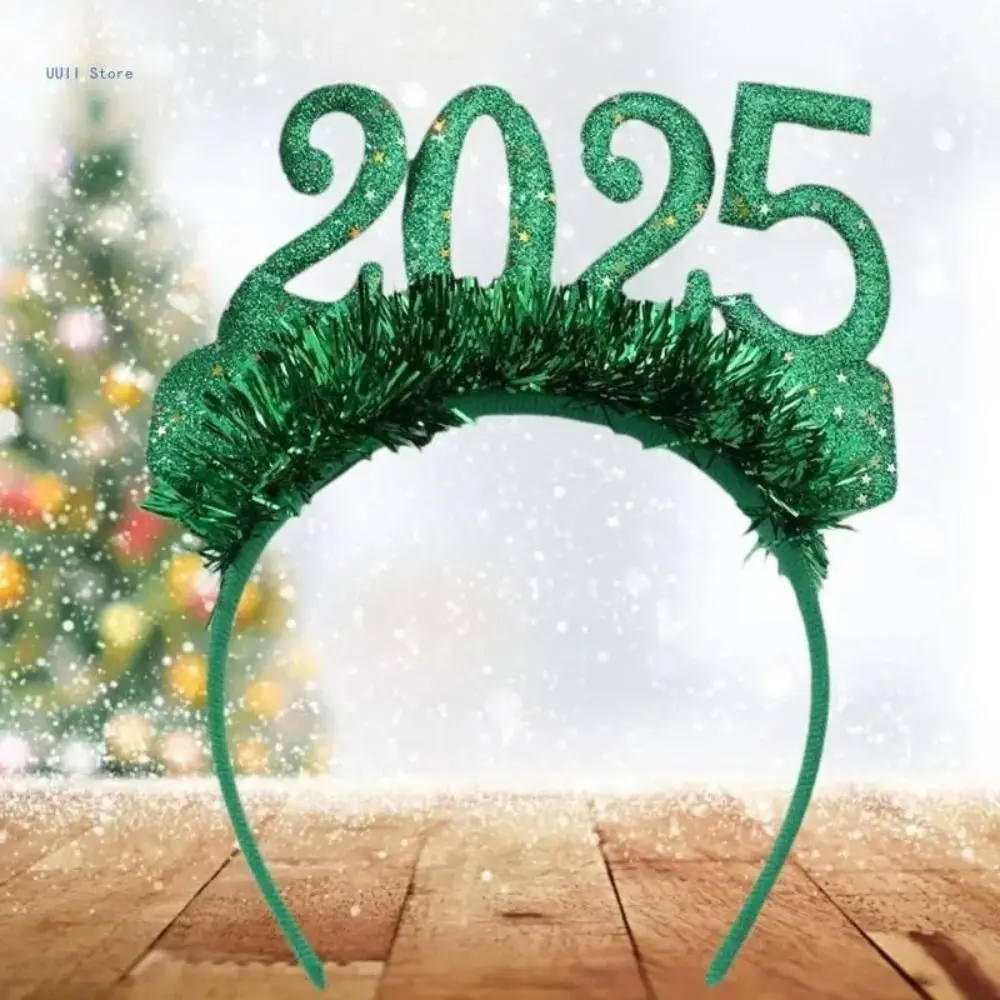 Буква 2024 Повязка на голову с Новым годом декоративные очки пластиковый