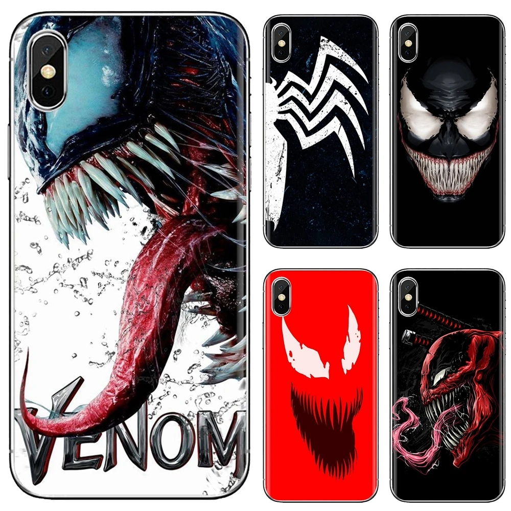 

Spiderman Villain Marvel Venom For iPhone 10 11 12 13 Mini Pro 4S 5S SE 5C 6 6S 7 8 X XR XS Plus Max 2020 Silicone Shell Case
