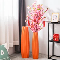 chinese high floor plants vases ceramic stand interior minimalist creative flower bottle mariage tall floreros home decor