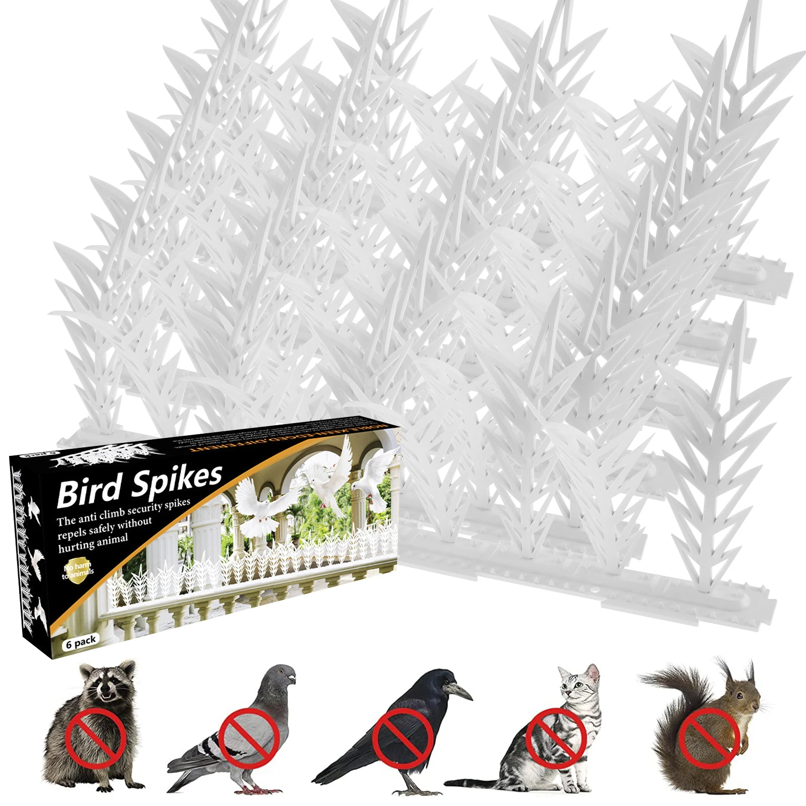 

6 шт., многофункциональные шипы для птиц