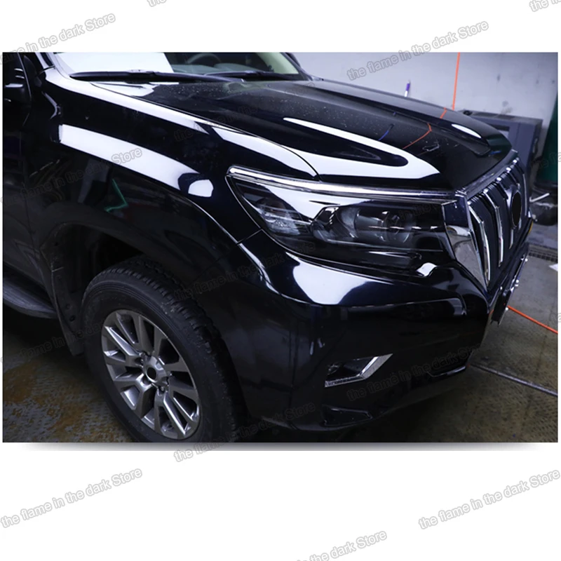 Transparent black TPU Car Headlight protective Film for Toyota land cruiser prado 2015 2016 2017 2018 2019 sticker 150 J150